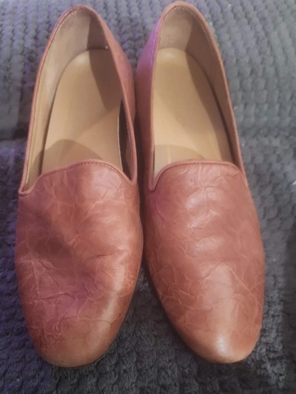 Vionic Women's Cognac Brown Slip-On Loafers